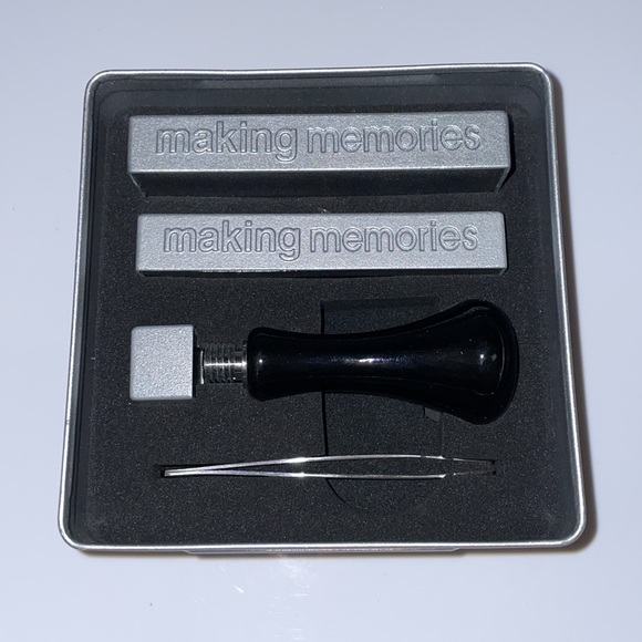 NIB Silver & Black stamping kit. Making memories. - Picture 2 of 2